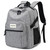 abshoo Classical Laptop Travel Backpack for Women Men College School Bookbag With USB Charging Port (Grey)