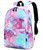 abshoo Lightweight Water Resistant Galaxy Backpacks For Teen Girls Women School Bookbags (Galaxy Pink)