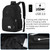 YAMTION 17.3 Inch Large Backpack for Men and Women,School Backpack for Teenager,Travel Laptop Bookbag with USB Charging port for Business Work Colleg