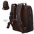 TIDING Full Grain Leather 17.3 Inch Laptop Backpack for Men Large Capacity Travel Weekender Camping Daypack Rucksack