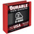 Samsill Durable 3 Inch Binder, Made in The USA, D Ring Binder, Customizable Clear View Cover, Ruby Red, Holds 625 Pages