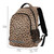 MNSRUU School Backpack with Chest Strap, Leopard Beige Brown Texture Laptop Backpack One Size