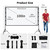 TOWOND Projector Screen with Stand, 100 inch Outdoor Projector Screen Portable Indoor Projection Screen 16:9 4K Rear Front Movie Screen with Carry Ba