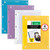 Five Star Pocket Folder + Study App, 4 Pack, 2 Pocket Folder, Customizable Cover, Fits 3 Ring Binder, White, Amethyst Purple, Harvest Yellow, Tidewat