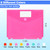 Azureal 8 Pack Binder Organizer, Plastic Binder Pockets for 3 Ring Binder, Binder Folders with Label for School Supplies and Documents, Letter Size,