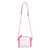 Clear Crossbody Purse, Ibis Rose, One Size