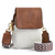 BOSTANTEN Small Crossbody Bags for Women Cell Phone Purse Leather Wallet Handbags with Card Slots Brown with Beige
