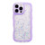 ZTOFERA for iPhone 16 Pro Max Case 6.9",Cute Curly Wave Case with Star Glitter,Clear Shiny Bling Soft TPU Shockproof Phone Protecive Cover for Women