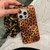 Reezaddin Brown Glitter Cheetah Leopard Print Phone Case for iPhone 16 6.1(in),Retro Aesthetic Cool Girl Blingbling Tortoise Shell Design Protective