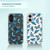 SuzaCase Clear Case for iPhone 16, iPhone 16 Case with Stylish Butterfly Blue Pattern Printed Durable Clear Shockproof Drop Protection Phone Back Cas