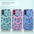SuzaCase Clear Case for iPhone 16, iPhone 16 Case with Stylish Butterfly Blue Pattern Printed Durable Clear Shockproof Drop Protection Phone Back Cas