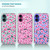 SuzaCase Clear Case for iPhone 16, iPhone 16 Case with Stylish Cherry Blossoms Watercolored Printed Durable Clear Shockproof Drop Protection Phone Ba