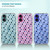 SuzaCase Clear Case for iPhone 16 Plus, iPhone 16 Plus Case with Stylish Polka Dots Blue Printed Durable Clear Shockproof Drop Protection Back Case/C