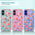 SuzaCase Clear Case for iPhone 16 Plus, iPhone 16 Plus Case with Stylish Rose Floral Pattern RED Printed Durable Clear Shockproof Drop Protection Bac