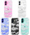 Topgraph Compatible with iPhone 16 Case Cute Clear for Women,Cool Transparent Silicone Phone Cases Cover - White Clouds Design