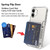 Marphe Wallet Case for iPhone 16 Plus with 3 Credit Card Holder Slot Shockproof Hybrid Heavy Duty Protection Clear Phone Cover Compatible with iPhone