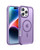 ArtsEvo Strong Magnetic for iPhone 16 Pro Case, Compatible with MagSafe, 360° Military-Grade Protection, Slim Translucent Matte Phone Case, Purple