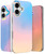 LONLI Hue for iPhone 16 Case  Dynamic PrismGlow Holographic Iridescent Phone Cover, Slim Shock-Absorbing Protection, Cute Aesthetic Case for Women &