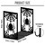 WADORN Spider and Spider Web Bookends for Shelves Decorative 1 Pair, Cute Spider Gothic Non-Skid Heavy Duty Book Ends Metal Book Holder Black L-Shape