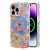 EYZUTAK Case for iPhone 16 Pro, [Compatible with MagSafe] Colorful Oil Painting Flower Glossy Cute Curly Wave Edge Exquisite Phone Cover Stylish Dura