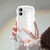 UEEBAI Wave Frame Clear Case for iPhone 16, Curly Clear Phone Case, Cute Wavy Phone Case for Girl Slim Fit Shockproof Phone Cover Bumper Soft Pretty