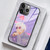 Akatxezy Anime Manga Case for iPhone 16 Pro, 9H Tempered Glass Back Cover, Glossy Vivid Colors Shockproof TPU Bumper Shell