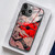 Akatxezy Anime Manga Phone Case for iPhone 16 Pro Max, Aesthetic 9H Tempered Glass Back, Glossy Soft Silicone Shockproof Shell