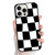 KANGHAR for iPhone 16 Pro Max Case Checkered Anti-Skid Aesthetic Cute Pattern Magnetic [Compatible wth Magsafe] + Screen Protector Slim Shockproof Fu
