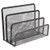 SEWACC Desk File Organizer 3-Section Vertical File Folder Holder Metal Mesh File Sorter Small Letter Sorter for Office Classroom Desktop Organization