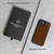Porter Riley - Leather Case Compatible with iPhone 16. Premium Genuine Leather Slim Back/Bumper/Shell/Shockproof Case (Chocolate Brown)