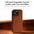 Belemay Compatible with iPhone 16 Pro Leather Case, Compatible with MagSafe, Premium Full-Grain Vegetable-Tanned Smooth Leather, Metal Buttons & Came