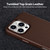 Belemay Compatible with iPhone 16 Pro Leather Case, Compatible with MagSafe, Premium Tumbled Leather, Metal Buttons & Camera Bump Frame, Slim Fit&Dur