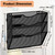 Senhoglb File Folder Organizer, 3-Tier Mesh Hanging Wall File Holder, Magazine Rack, Wall File Organizer With Pockets, Metal Document Organizer, Mail