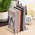 Cabilock Metal Wire Magazine File Holder Triangle Desktop Organizer with 5 Slots for Books Vinyl Records and Office Files Compact Vertical Rack for H
