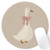 Nipil Coquette Pink Bow Goose Mouse Pad, Funny Silly Goose Mousepad Mouse Mat with Non-Slip Rubber Base for Home Office Desk Accessories, Aesthetic O