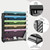 Kinkota Hanging Wall File Organizer 6-Tier Wall Mount Mail Organizer & Desk Paper Organizer, Sleek Black Metal File Folder Holder for Office, Cubicle