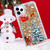 Changjia Glitter Christmas Case for iPhone 16 Pro Max,Cute Merry Christmas Tree Santa Elk Liquid Flowing Floating Moving Bling Sparkle Clear Shockpro