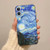 WMCFNG Compatible with iPhone 16 Plus Phone Case,Van Gogh Starry Night Art Phone Case,Thin Drop Proof Bumper Shockproof iPhone 16 Plus Cover for Wome