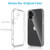 JJGoo Compatiable with iPhone 16 Case Clear, Transparent Shockproof Phone Case for iPhone 16 6.1-Inch, Slim Anti-Scratch Hard PC Back Protective Cove
