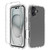 COTDINFOR Case for iPhone 16 Plus Case Clear Crystal Non Yellowing Heavy Duty Soft TPU Dual Layer Bumper Rugged Protective Shockproof Slim Case Cover