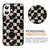 Yomjew 2 Pack Cute Checkerboard Checkered Grid Chess Smile Case for iPhone 16 Plus 6.7 inch, Aesthetic Anti-Scratch Soft Slim Flexible Protective Sho