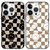 Yomjew 2 Pack Cute Checkerboard Checkered Grid Chess Smile Case for iPhone 16 Pro 6.3 inch, Aesthetic Anti-Scratch Soft Slim Flexible Protective Shoc