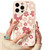 Lovmooful Compatible for iPhone 16 Pro Case Cute Flower Floral with Love Lens Bumper Protector for Girls Women Soft TPU Shockproof Protective Girly f
