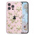 ZTOFERA Compatible with iPhone 15 Pro Max Case for Girls Women, Floral Flower Pattern Design Silicone Case, Slim Shockproof TPU Protective Bumper Cas