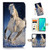 for iPhone 16 Pro, Designed Flip Wallet Phone Case Cover, A24454 White Horse