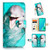 for iPhone 16 Pro, Designed Flip Wallet Phone Case Cover, A23017 Smiling Dolphin 23017