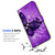 for iPhone 16 Pro, Designed Flip Wallet Phone Case Cover, A23252 Purple Butterfly 23252