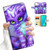 for iPhone 16 Pro, Designed Flip Wallet Phone Case Cover, A23238 Purple Kitten Cat 23238