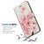 for iPhone 16 Pro, Designed Flip Wallet Phone Case Cover, A23038 Pink Flower Cherry Blossom 23038