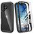 IDweel for iPhone 16 Plus Case, Sturdy Shockproof Case with Tempered Glass Screen Protector, Heavy Duty Protection Shock Resistant Hybrid Clear Bumpe